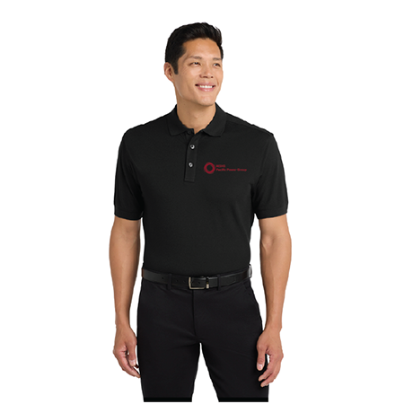 Port Authority Black Stretch Pique Polo #2